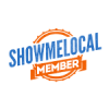 Logo featuring "SHOWMELOCAL MEMBER" in bold blue and orange text within a circular design.
